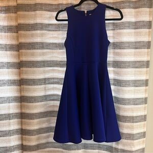 Milly Royal Blue Sleeveless Mini Dress